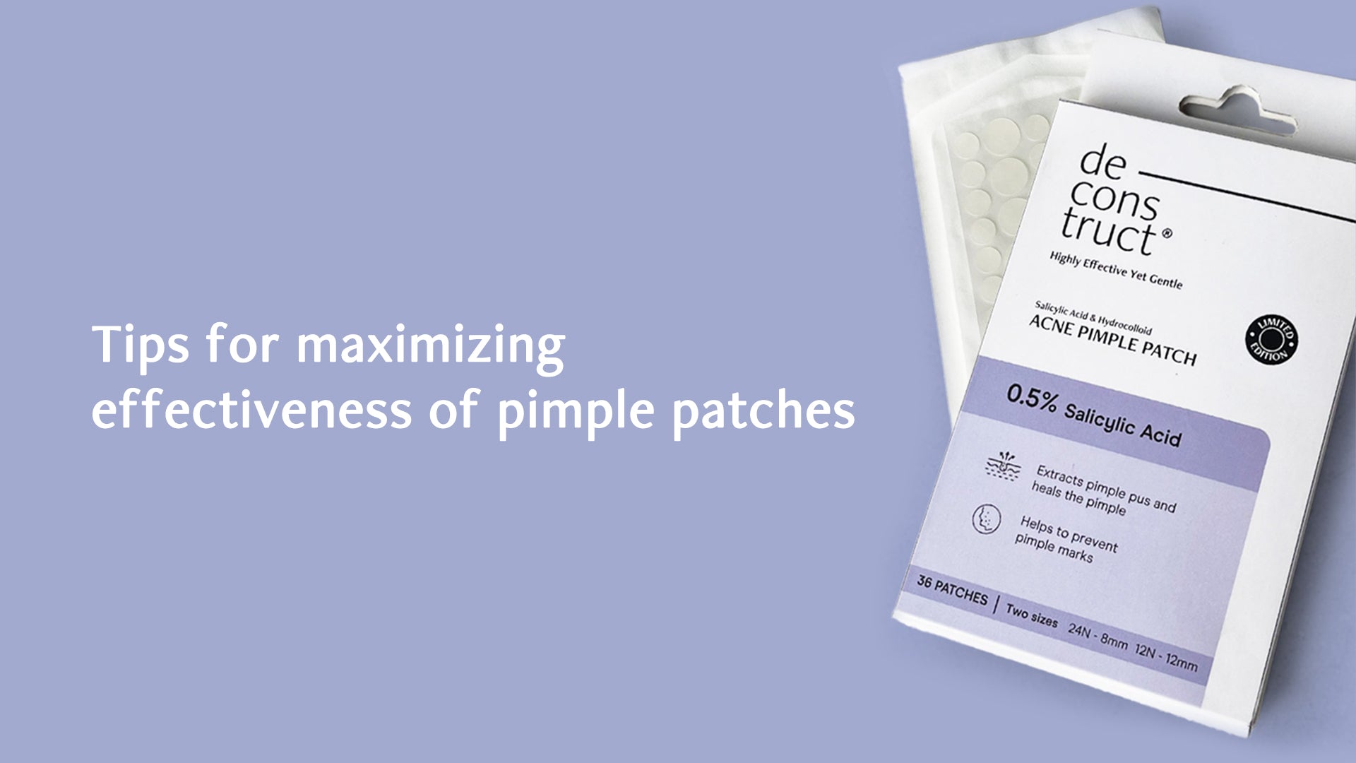 Tips for maximizing effectiveness of pimple patches