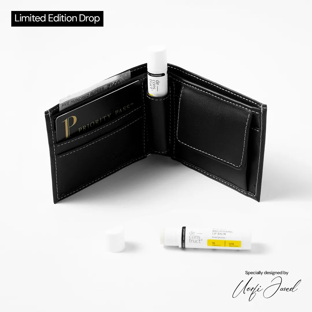 Black Lip Balm Wallet + Brightening Lip Balm (Limited Edition Drop)