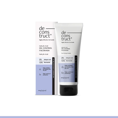 Salicylic Acid Oil Control Face Wash | 2% Salicylic acid + 1.5% Niacinamide