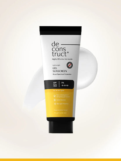 Gel Sunscreen for Oily Skin - SPF 50 PA++++(80 gm) | In-Vivo Tested