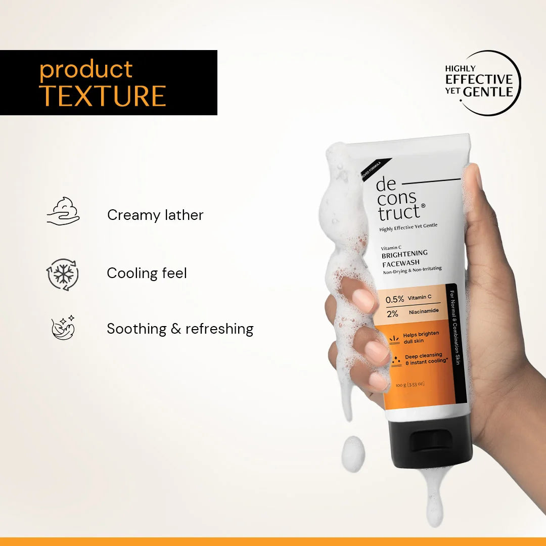 Vitamin C Brightening Face Wash | Brightens Dull Skin &amp; Reduce dark spots