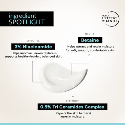 Ceramide Barrier Repair Moisturizer – 3% Niacinamide + 0.5% Ceramide Complex
