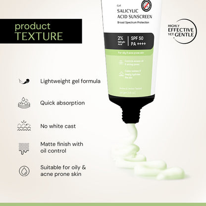 deconstruct salicylic acid sunscreen product texture