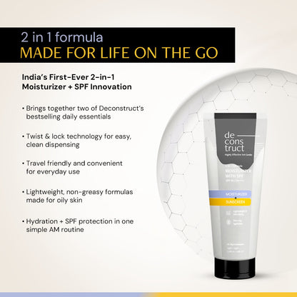 2 in 1 Moisturizer &amp; Sunscreen | SPF 50 PA++++