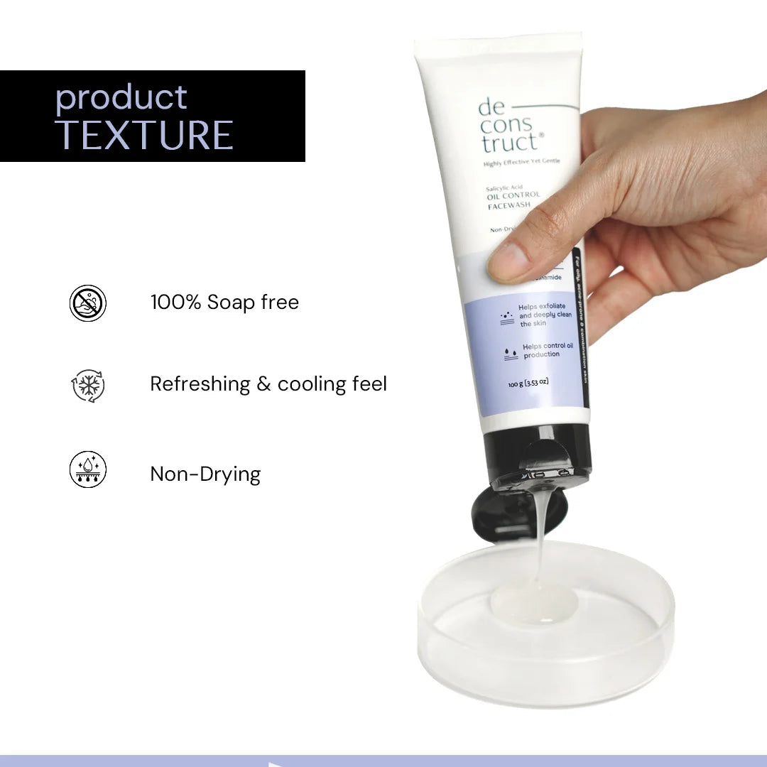 Salicylic Acid Oil Control Face Wash | 2% Salicylic acid + 1.5% Niacinamide
