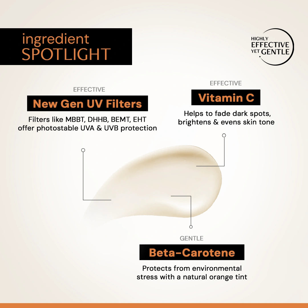 5% Vitamin C Gel Sunscreen for Oily Skin - SPF 50 PA++++ | In-Vivo Tested
