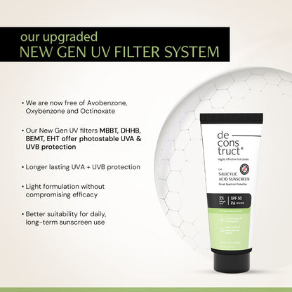 Salicylic Acid Gel Sunscreen