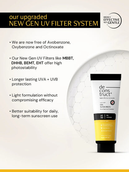 Gel Sunscreen for Oily Skin - SPF 50 PA++++(80 gm) | In-Vivo Tested
