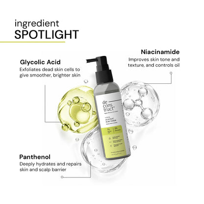 Exfoliating 7% Glycolic Acid Toner with Niacinamide