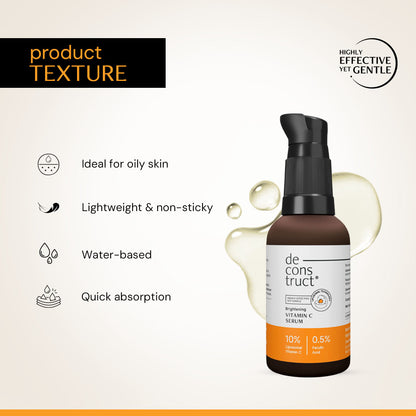 10% Vitamin C Serum for Glowing Skin with Liposomal Technology | Clinically Tested