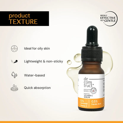 10% Vitamin C Serum for Glowing Skin with Liposomal Technology (10ml) | Clinically Tested