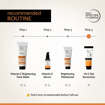 5% Vitamin C Gel Sunscreen for Oily Skin - SPF 50 PA++++ | In-Vivo Tested
