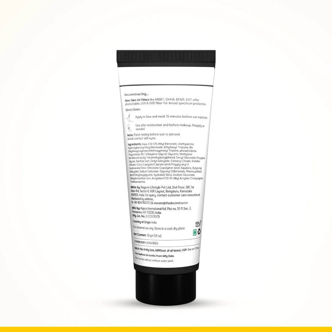 Gel Sunscreen for Oily Skin - SPF 50 PA++++(50 gm) | In-Vivo Tested