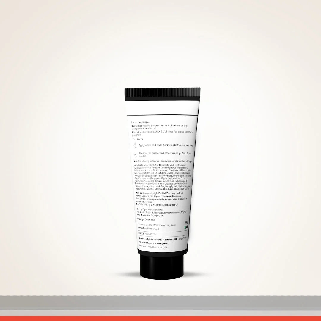 Fluid Brightening Sunscreen SPF 50 PA++++ | 5% Niacinamide | In Vivo Tested | All Skin Types