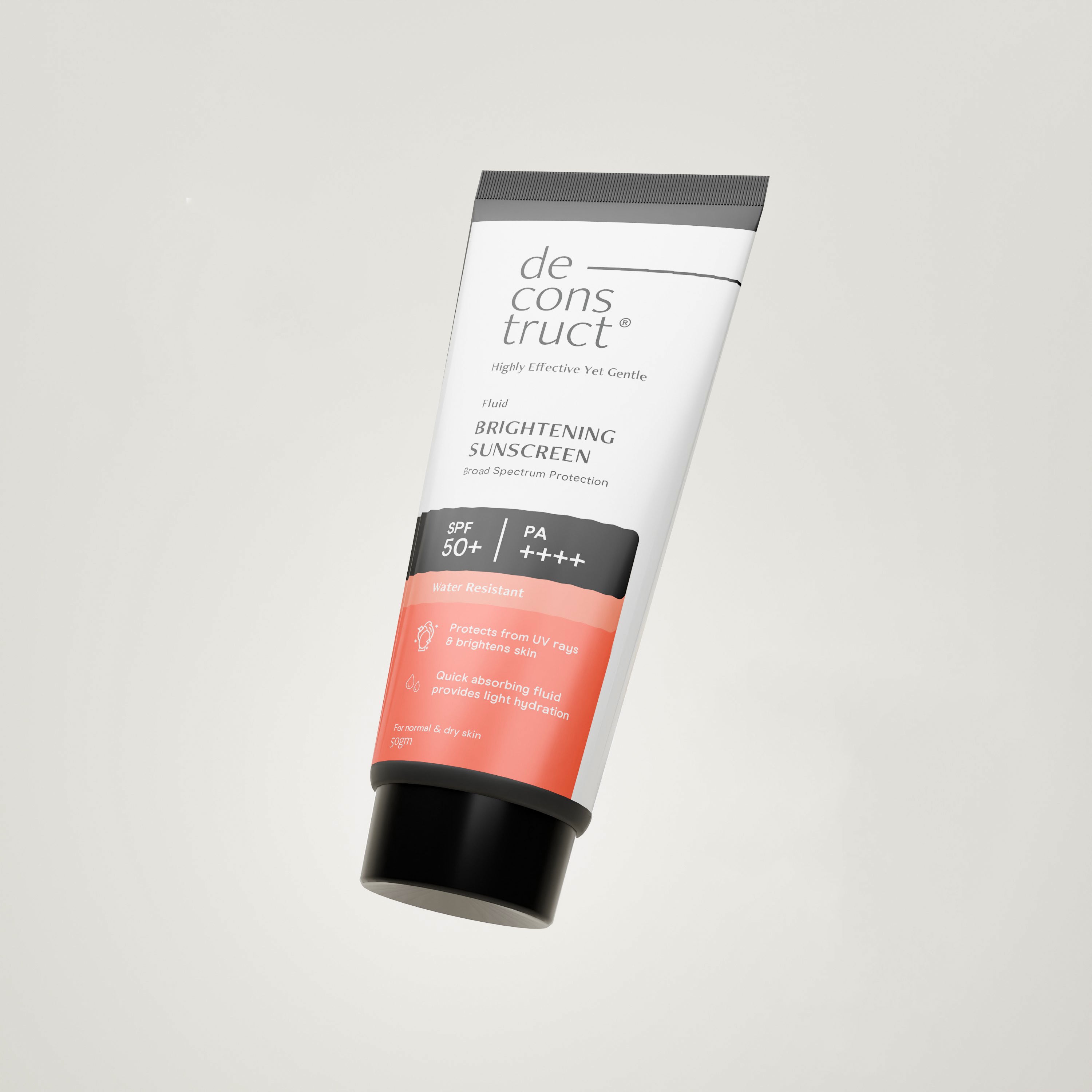 Buy Fluid Brightening Sunscreen with SPF 50+ - Deconstruct