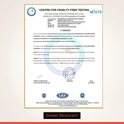 Fluid Brightening Sunscreen SPF 50 PA++++ | 5% Niacinamide | In Vivo Tested | All Skin Types