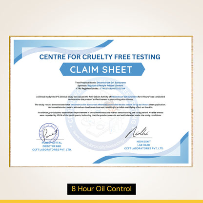 Gel Sunscreen for Oily Skin - SPF 50 PA++++(30gm) | In-Vivo Tested