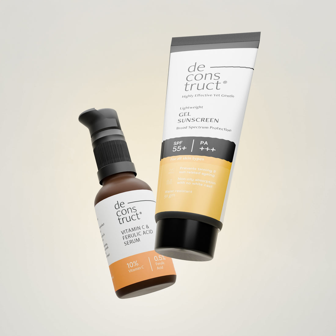 Bestseller Combo - Vitamin C Serum + Gel Sunscreen