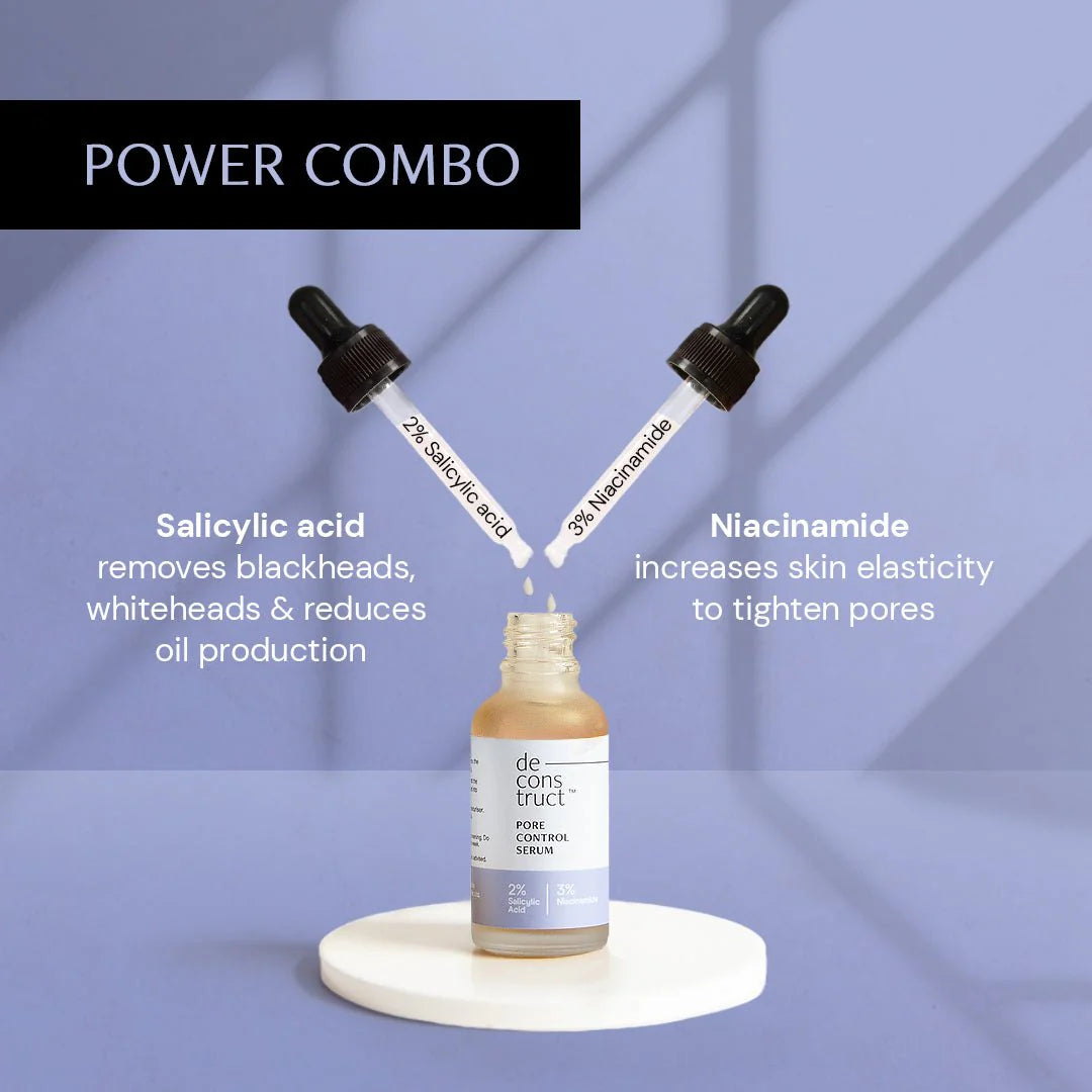 Salicylic Acid Face Serum for Pore Control - 2% Salicylic Acid + 3% Niacinamide