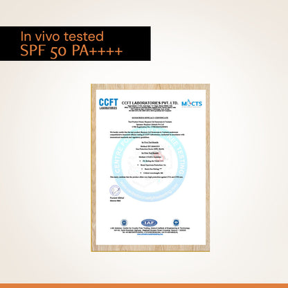 5% Vitamin C Gel Sunscreen for Oily Skin - SPF 50 PA++++ | Brightens skin tone |100% Photostable Sunscreen with 4 New Gen UV Filters | Long Lasting | Lightweight | In-Vivo Tested