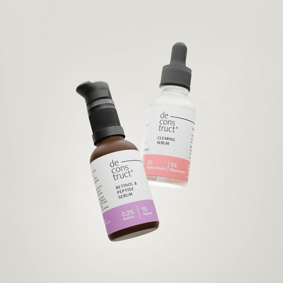 Daily AM PM Young &amp; Clear Skin Duo- Clearing Serum + Retinol &amp; Peptide Serum