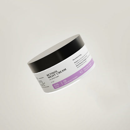 Retinol night cream - 0.1% Retinol + 1% Beta-Glucan Complex