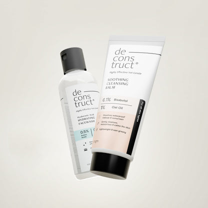 Daily Double Cleansing Duo for Dry Skin - Soothing Cleansing Balm +  Hydrating Face Wash