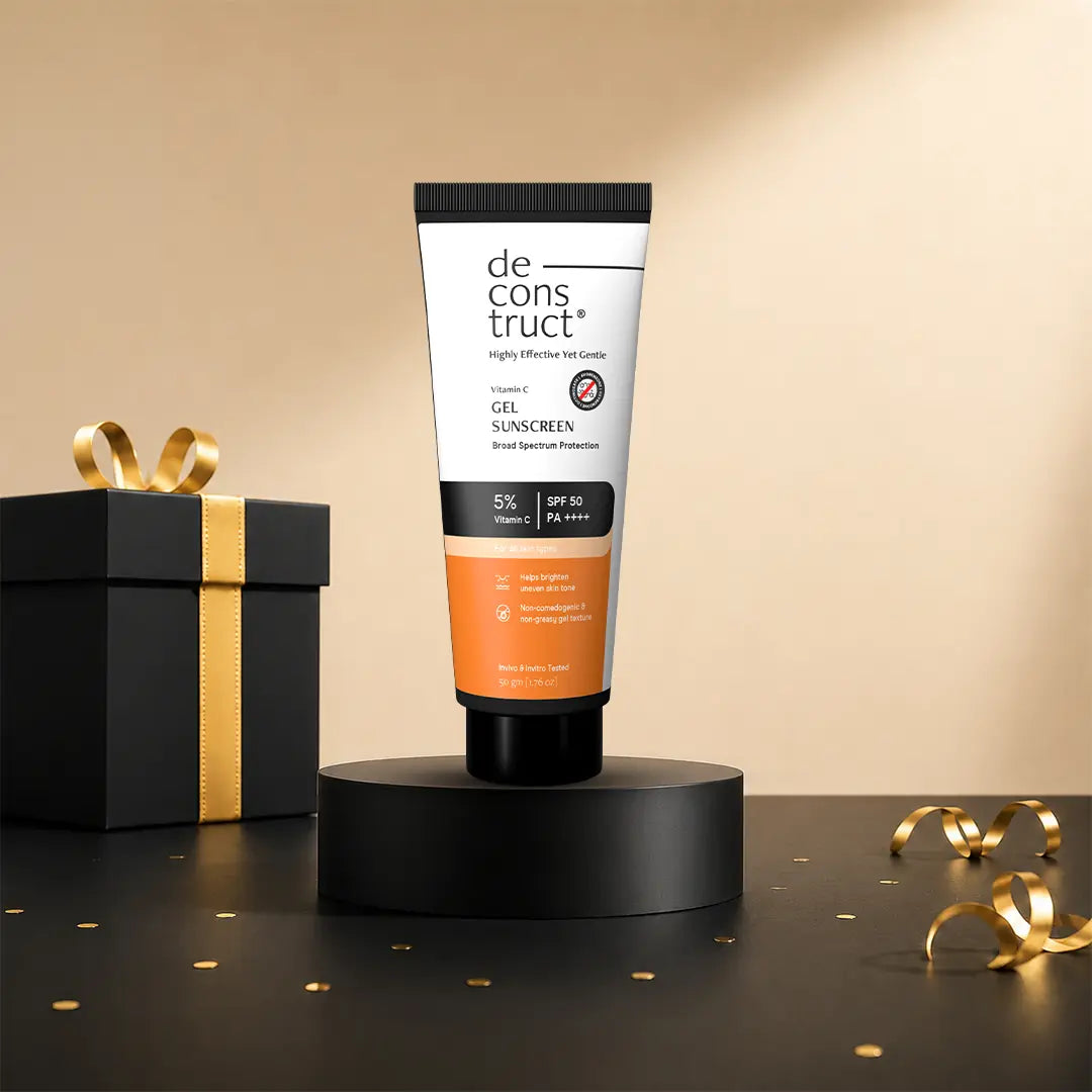 5% Vitamin C Gel Sunscreen for Oily Skin - SPF 50 PA++++ | In-Vivo Tested
