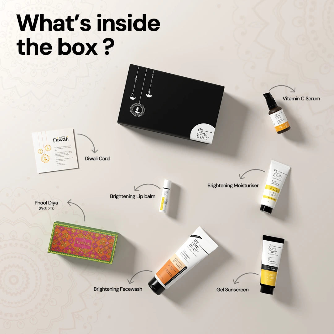 Diwali Brightening Hamper | Gift Box for Family and Friends | Deconstruct X Phool