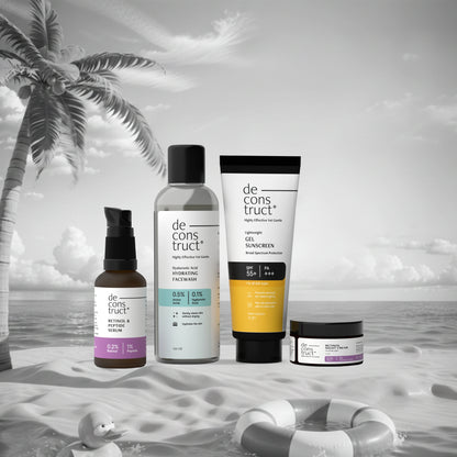 Anti Aging Skin Care PM Routine Kit | Visibly Reduces Aging Signs | Smoother, Younger Skin | Dermat Approved Routine For Men &amp; Women