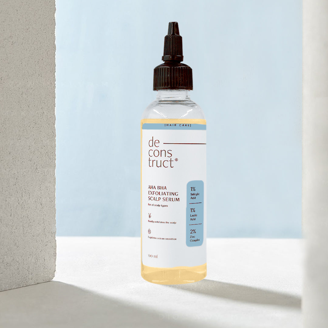 AHA BHA Exfoliating Scalp Serum - 1% Salicylic acid + 1% Lactic acid + 2% Zinc complex