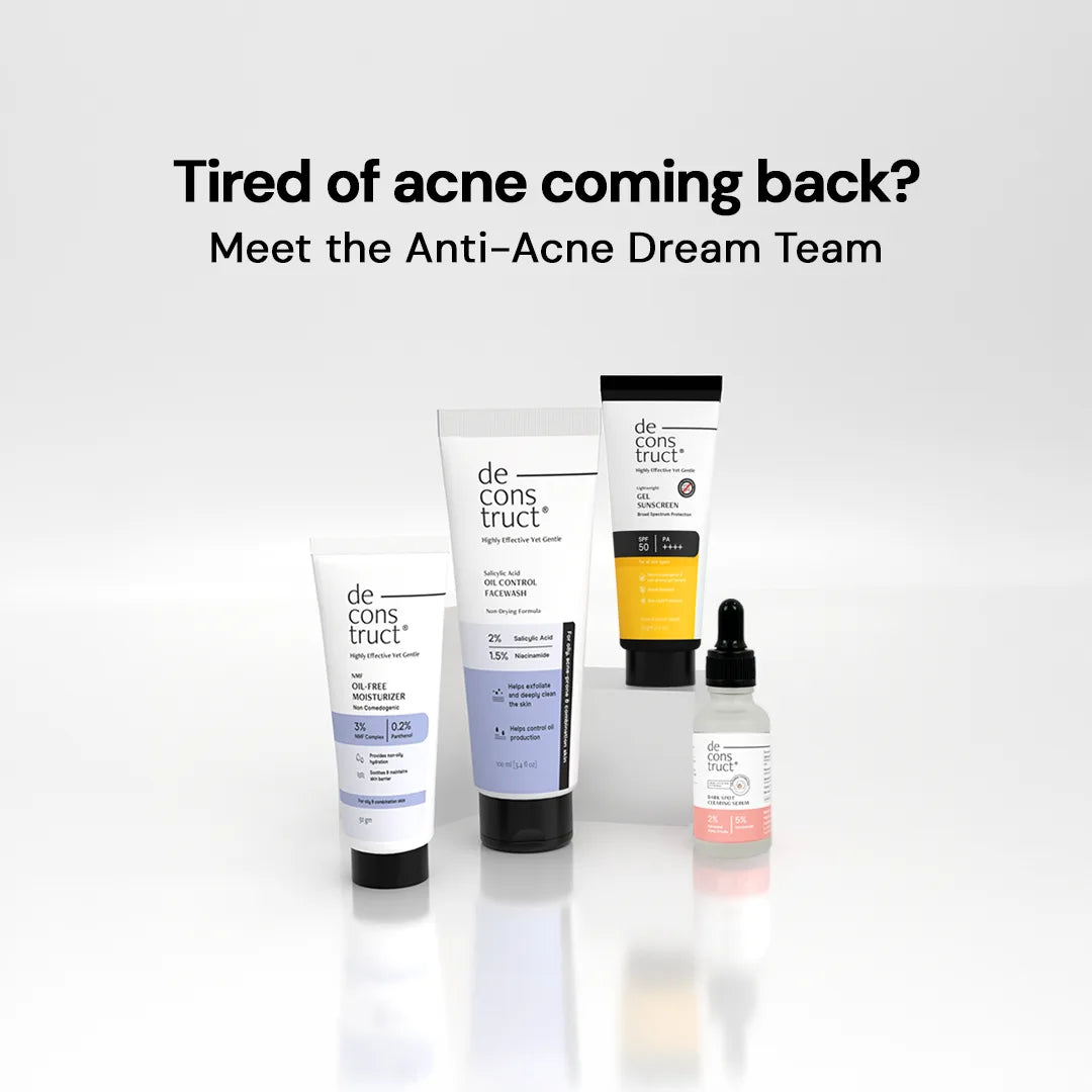 Anti-Acne Skincare Routine Kit for Oily Skin | Dermat Recommended Bestseller