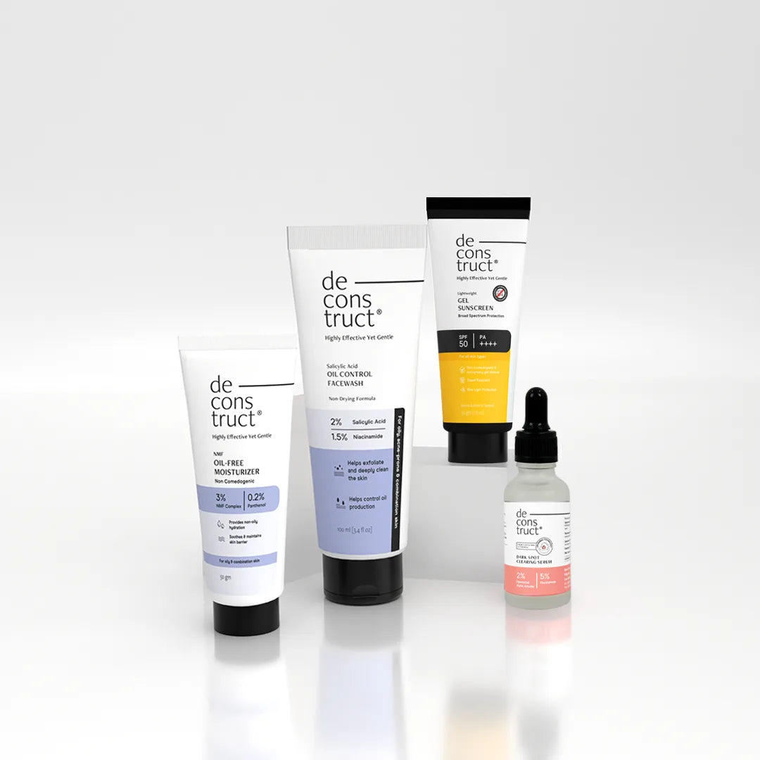 Anti-Acne Skincare Routine Kit for Oily Skin | Dermat Recommended Bestseller