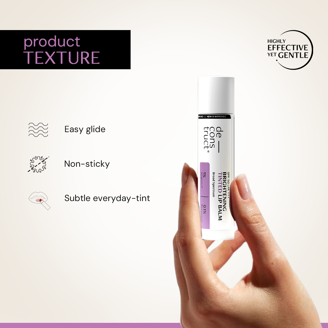 Brightening Tinted Lip Balm with 1% Vitamin C &amp; 0.1 Resorcinol SPF 50 (Pack of 2)