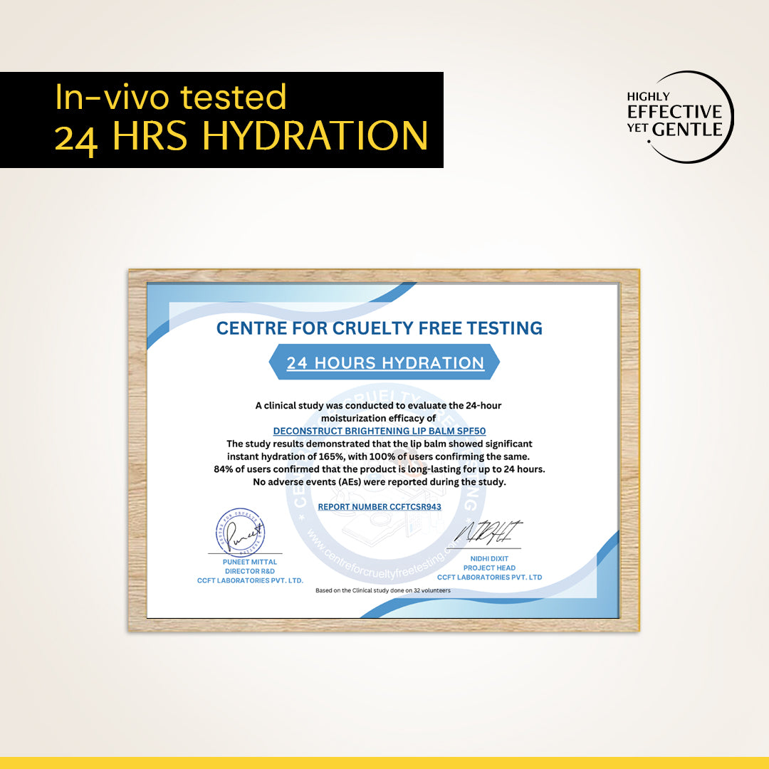 Brightening Lip Balm With SPF - 1% Vitamin C + 0.1% Resorcinol  (Pack of 2)