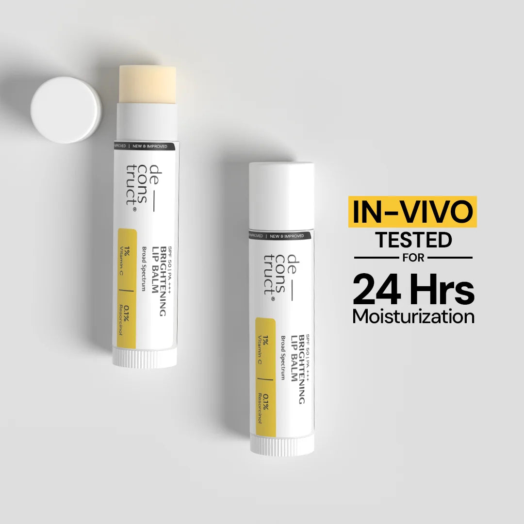 Brightening Lip Balm With SPF - 1% Vitamin C + 0.1% Resorcinol  (Pack of 2)