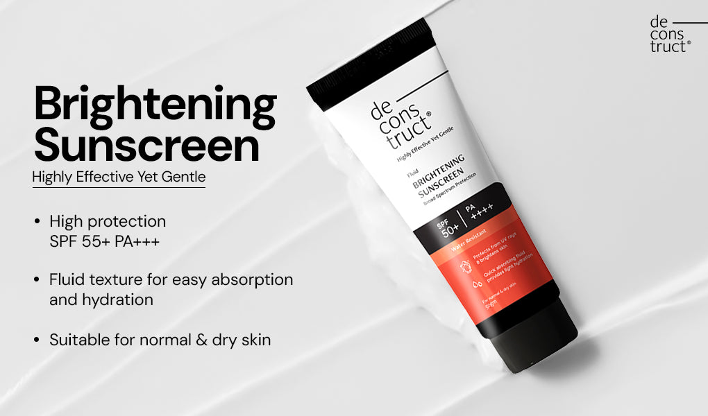 Brightening sunscreen
