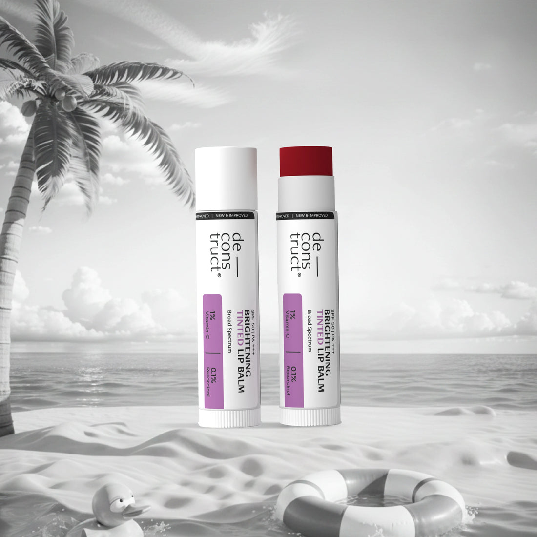 Brightening Tinted Lip Balm with 1% Vitamin C & 0.1 Resorcinol SPF 50 (Pack of 2)