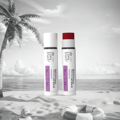 Brightening Tinted Lip Balm With SPF 50 For Dark Lips with 1% Vitamin C &amp; 0.1 Resorcinol (Pack of 2)