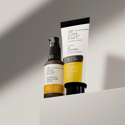 Bestseller Combo - Vitamin C Serum + Gel Sunscreen