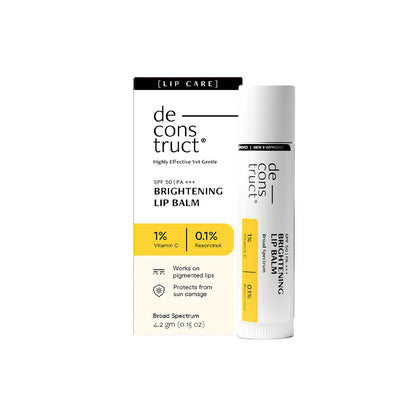 Brightening Lip Balm with SPF 50 - 1% Vitamin C + 0.1% Resorcinol