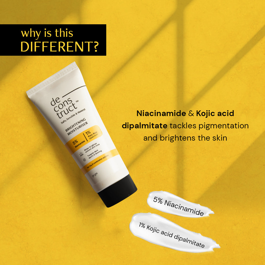 Brightening Moisturizer- 5% Niacinamide + 1% Kojic Acid Dipalmitate