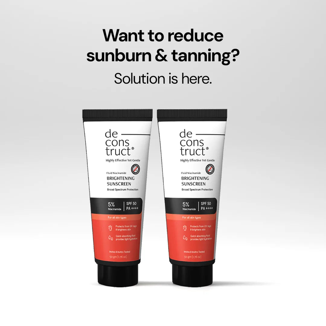 Fluid Brightening Sunscreen Combo with spf 50+ - Prevents Tanning &amp; Provides a Brightening effect