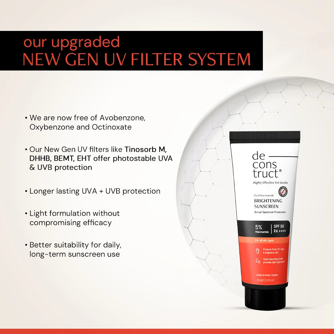 Fluid Brightening Sunscreen SPF 50 PA++++ | 5% Niacinamide | In Vivo Tested | All Skin Types