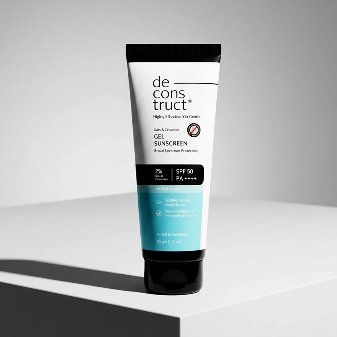Oats & Ceramide Gel Sunscreen SPF 50 PA++++ for Sensitive Skin | In-Vivo Tested