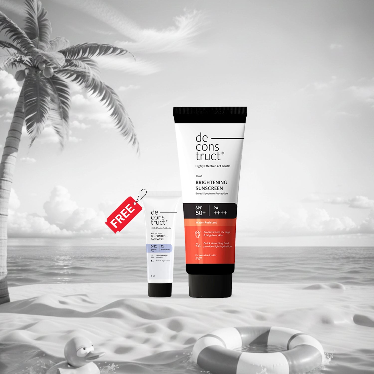 Fluid Brightening Sunscreen SPF 50+ PA++++ | Lightweight, Water-Resistant, No White Cast | For All Skin Types | In- Vivo Tested