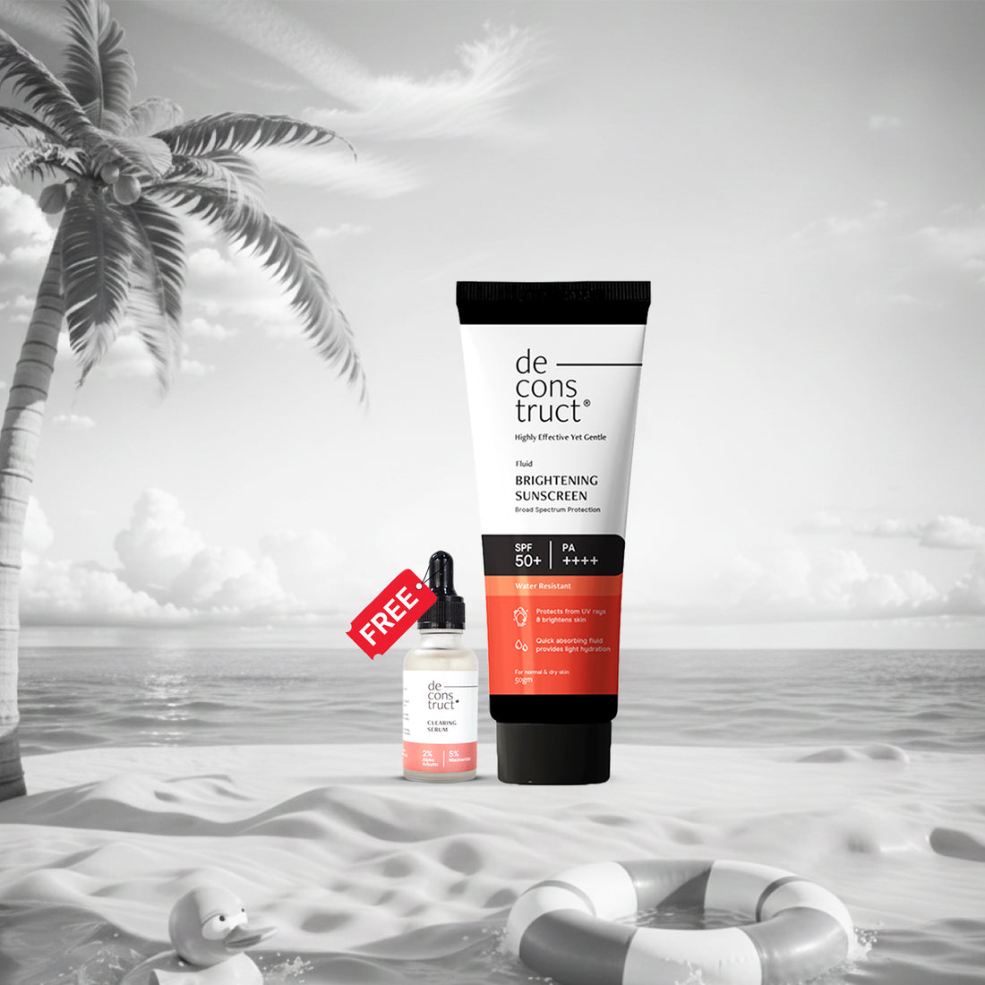 Fluid Brightening Sunscreen SPF 50+ PA++++ | Lightweight, Water-Resistant, No White Cast | For All Skin Types | In- Vivo Tested