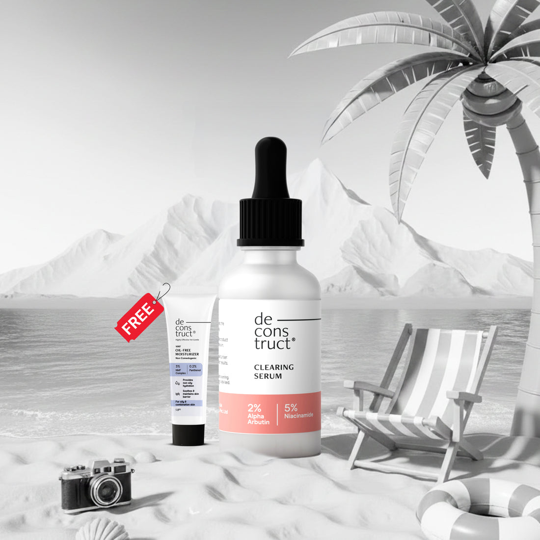 Clearing Serum with 5% Niacinamide &amp; 2% Alpha Arbutin| 4-in-1 Multi-Benefit | Clinically Tested