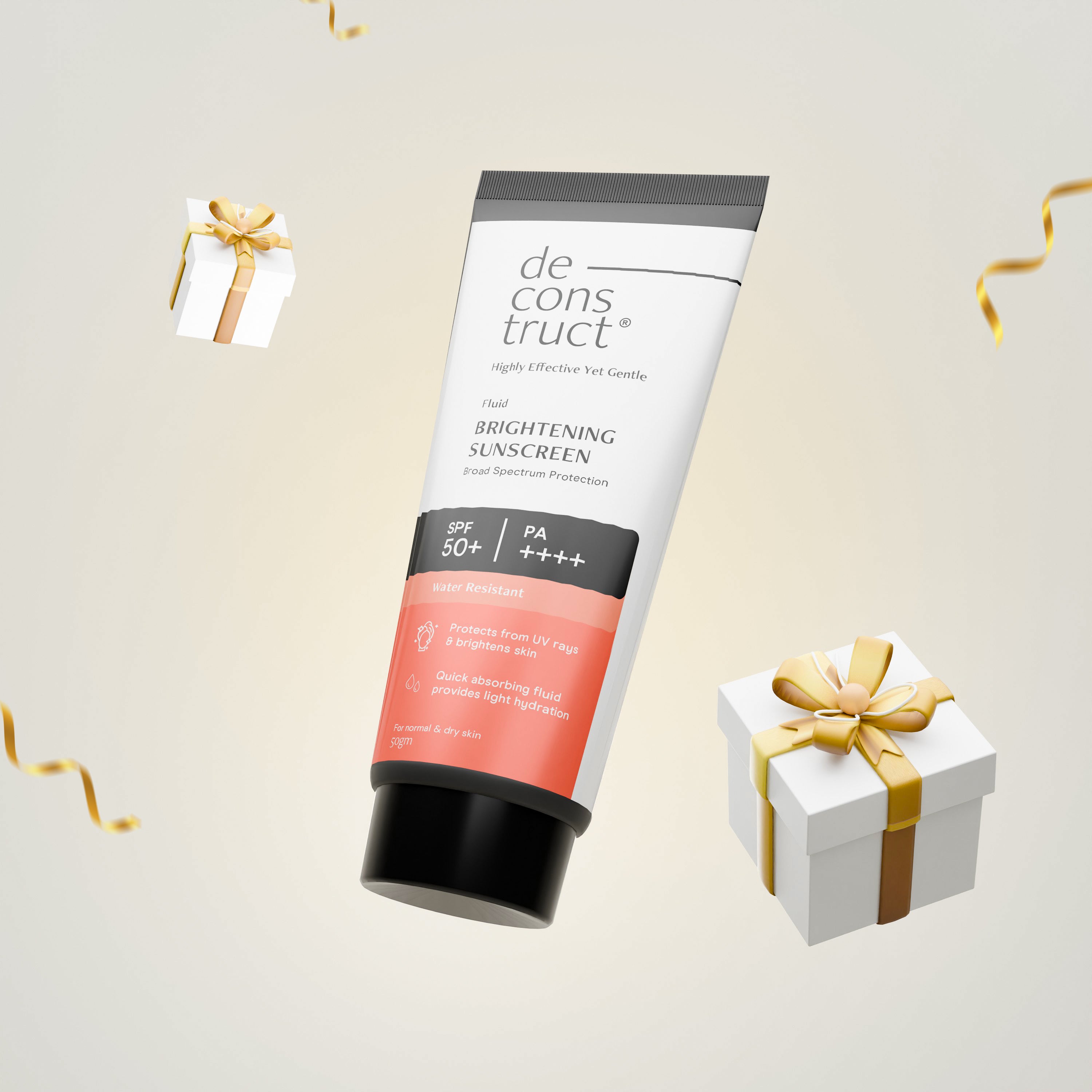 Buy Fluid Brightening Sunscreen with SPF 50+ - Deconstruct