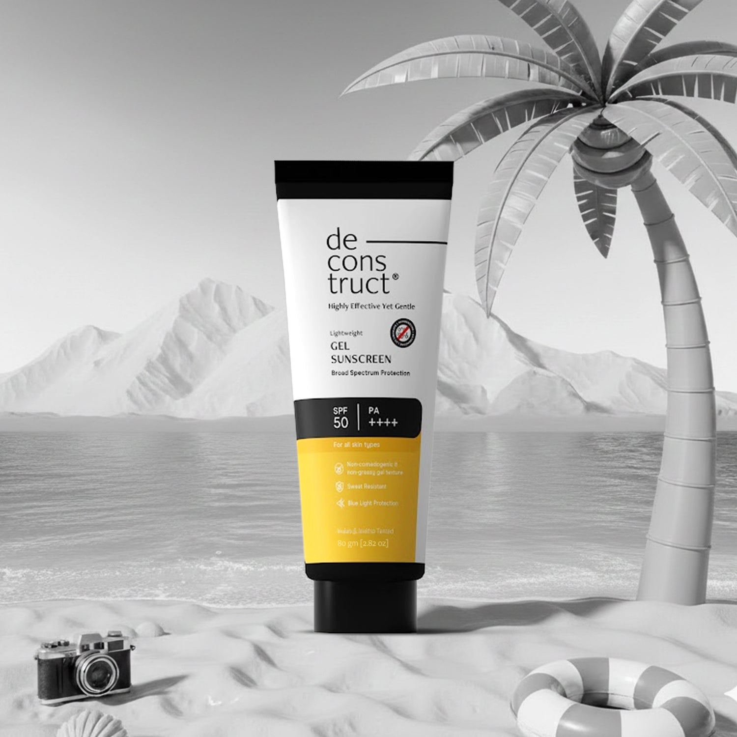 Gel Sunscreen for Oily Skin - SPF 50 PA++++(80 gm) | In-Vivo Tested